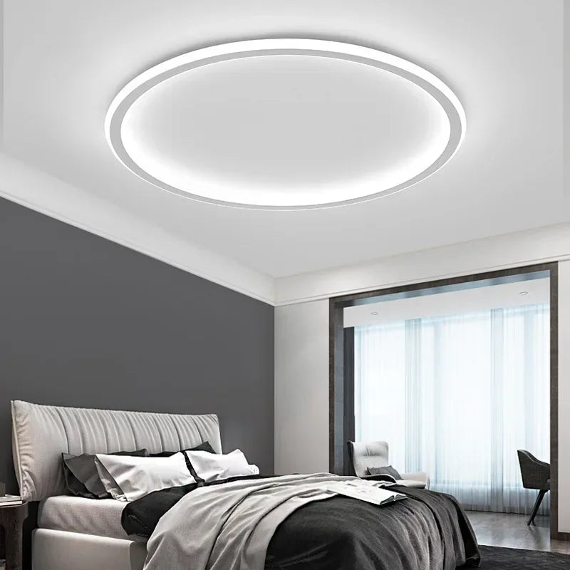 Okrągła lampa sufitowa LED | Skandynawski design
